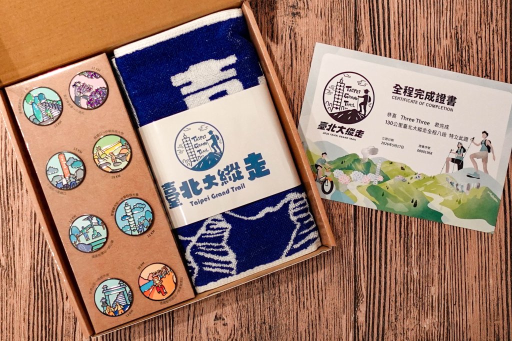 台北大縱走｜完成證書 x 徽章獎品 x 路線全攻略封面圖