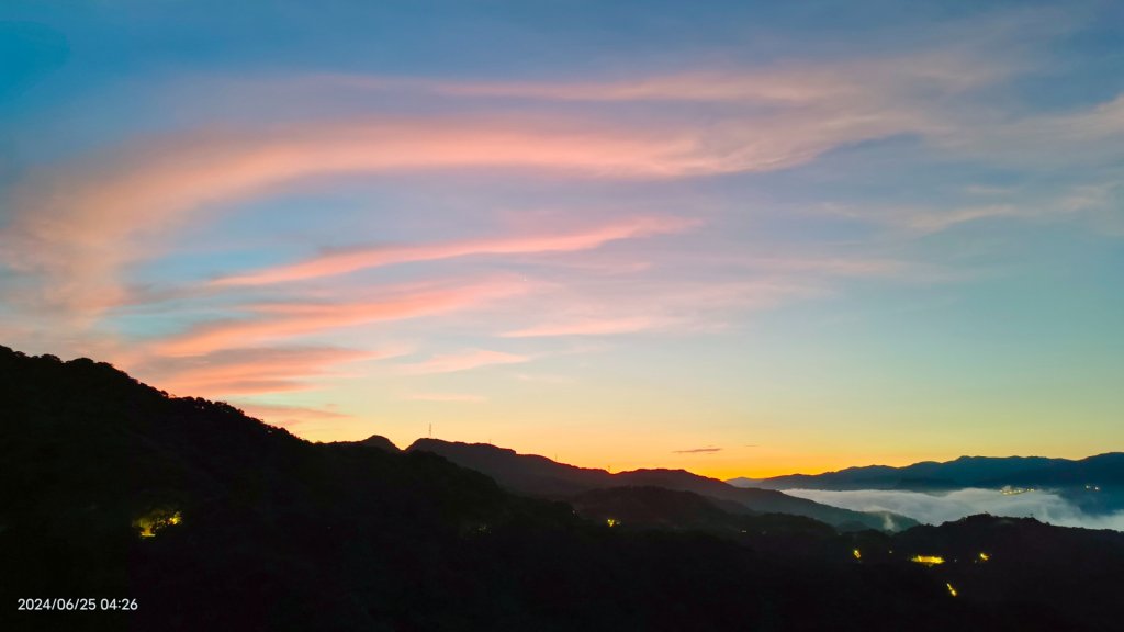 夜景 #琉璃光雲瀑 &火燒雲日出&藍天 #雲瀑  6/25_2534996
