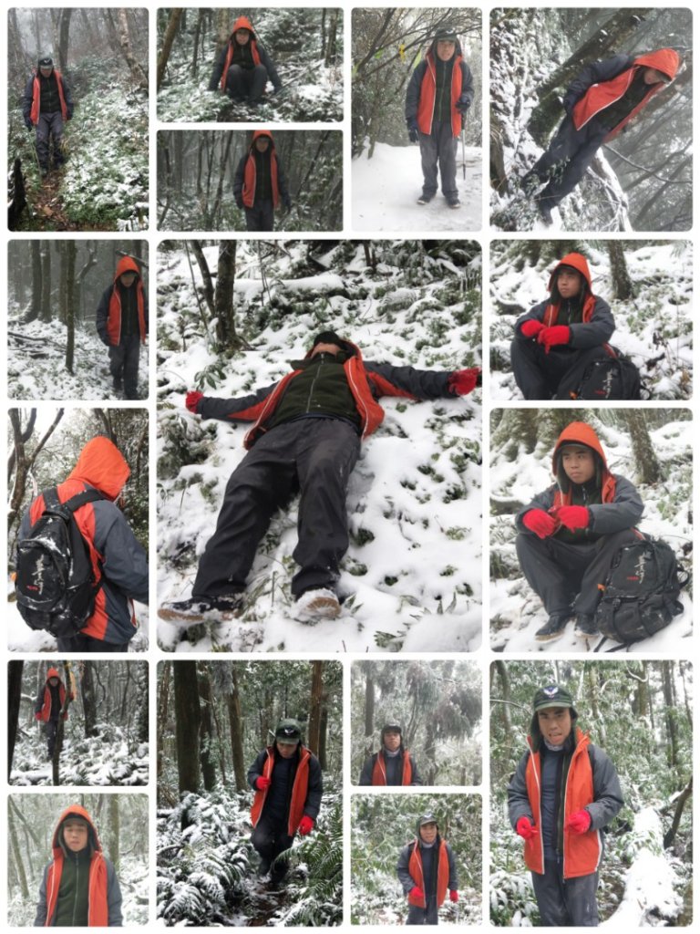 父子倆包山，內洞林道上大保克山群峰追雪_1233036