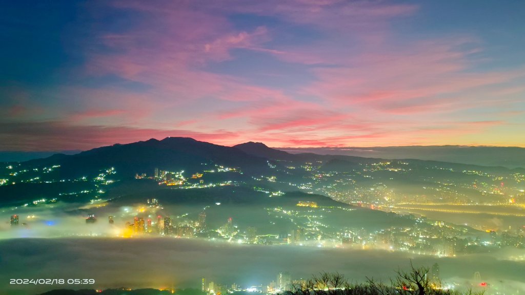 觀音山/硬漢嶺夜景琉璃光&火燒雲20240218 V.清透濾鏡特效修圖_2467783
