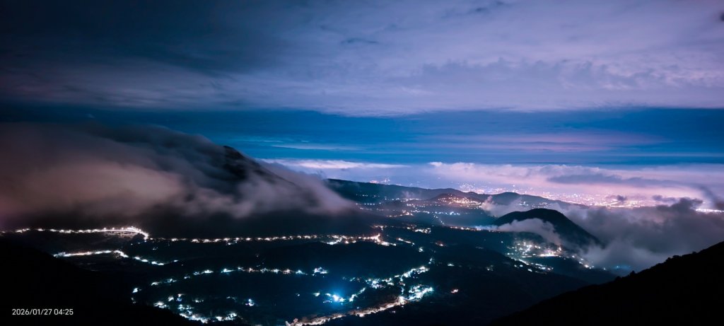 #大屯山 #百拉卡觀景台 #雲瀑 #雲海 #琉璃光 1/27_2989031