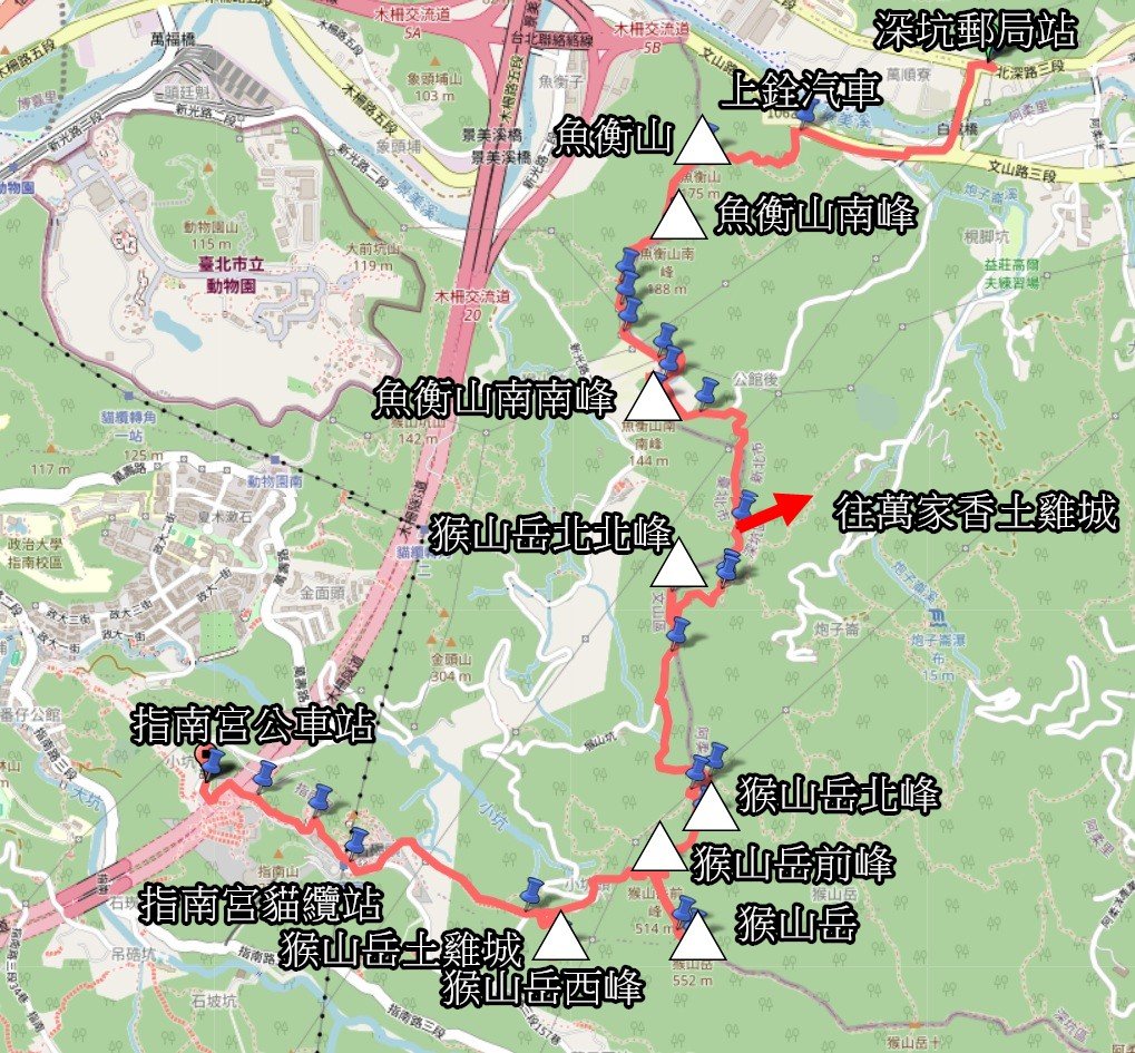20250427魚衡山-南峰-南南峰-猴山岳北北峰-北峰-主峰-前峰-西峰下指南宮_2771966