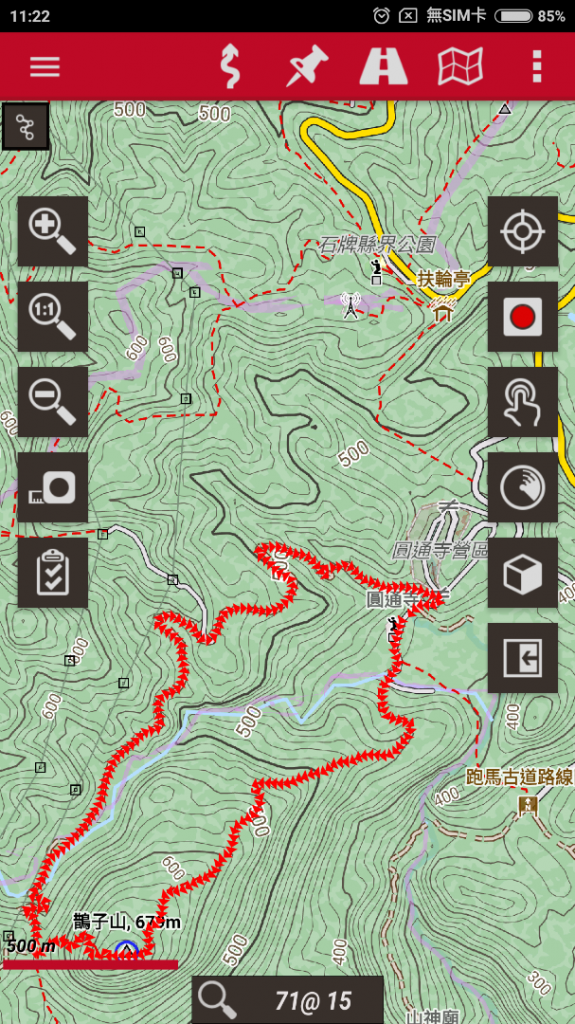 107.07.14 宜蘭圓通寺>鵲子山東北峰>鵲子山主峰>回圓通寺 0型路線_365176