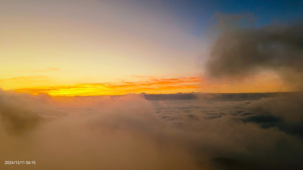大屯山差強人意 #琉璃光 #火燒雲 #日出 #雲海 12/11_2666935