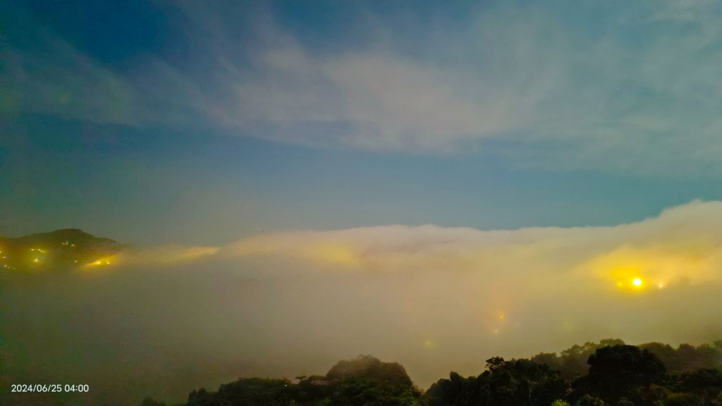 夜景 #琉璃光雲瀑 &火燒雲日出&藍天 #雲瀑  6/25_2535019