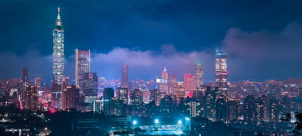 #天空之城 #穿雲箭 #虎山峰 #夕陽 #火燒雲 #夜景 #101大樓 12/18_2964793