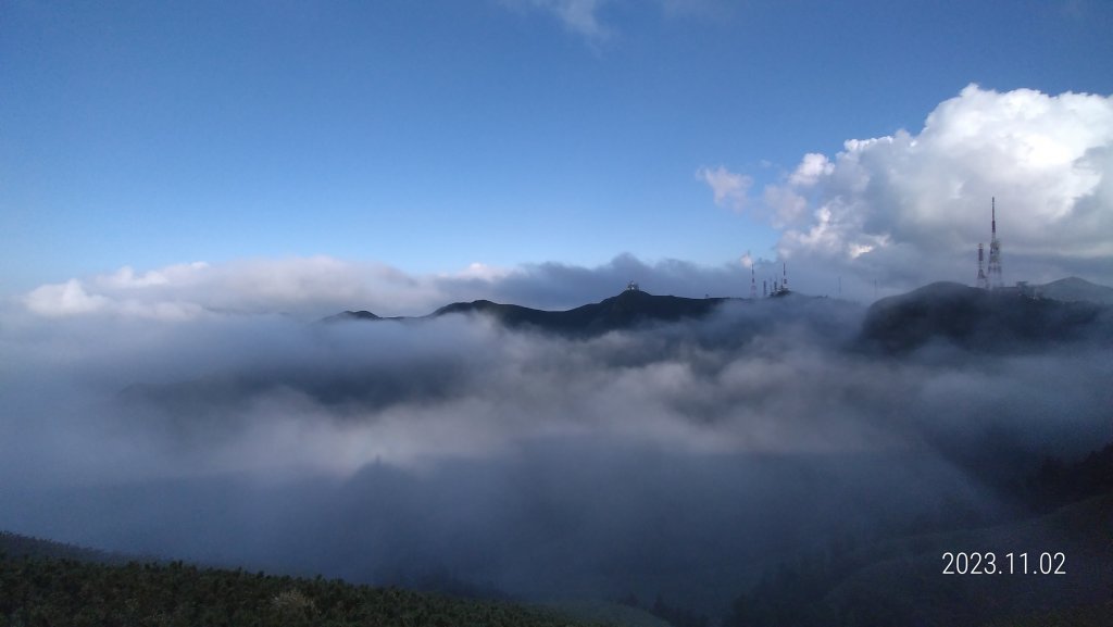 小觀音山西峰山嵐(雲海?)/觀音圈&夕陽/芒花&金剛(人猿)岩封面圖