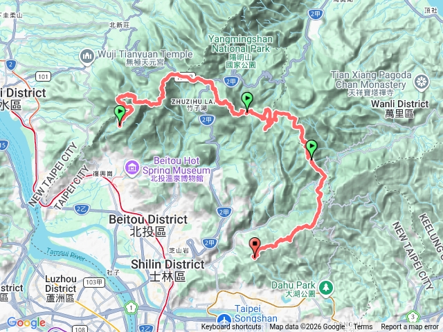 陽明山東西縱走預覽圖