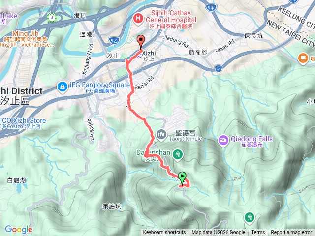 汐止天秀宮下山路線