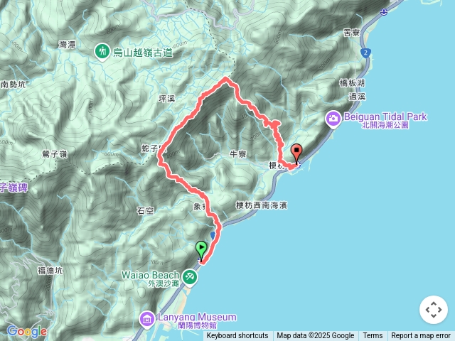 外澳•象寮古道•坪溪稜線•叢雲山•龜山
