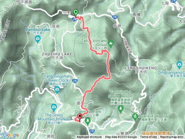 小油坑橋停車場-七星山主峰-陽明山總站