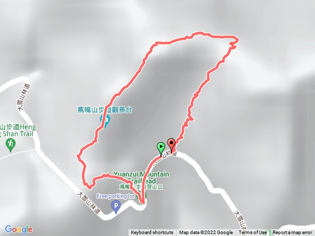 姐妹的鳶嘴山小O型