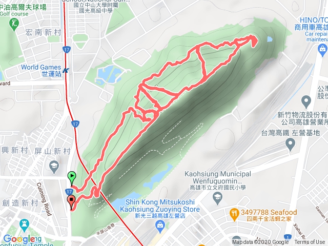 20201101高雄半屏山攻略