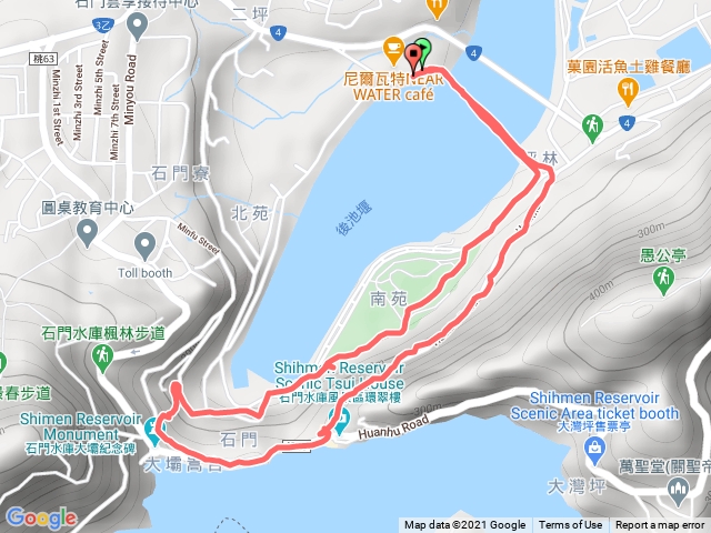 石門水庫後池堰壩頂溪洲公園步行