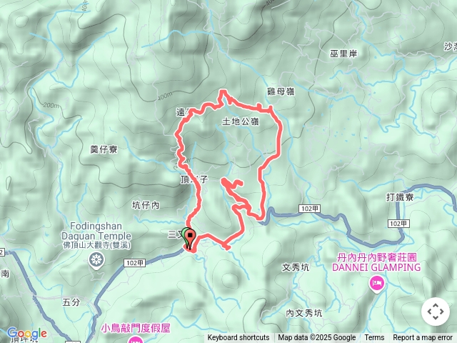 2025-04-05新北市雙溪三叉港慈安宮-遠景古道-昭北府-雞母嶺古道-慈願寺-雞母嶺街-土地公嶺街-土地公嶺山-雙澳崙O型