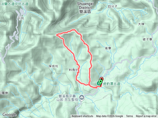雙溪泰平淡蘭古道虎豹潭溪尾寮山東柑腳山崩山坑古道O繞