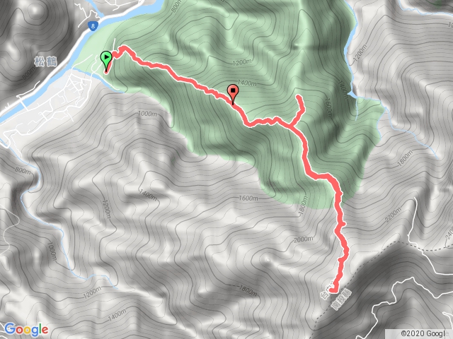 八仙山主峰-松鶴登山口