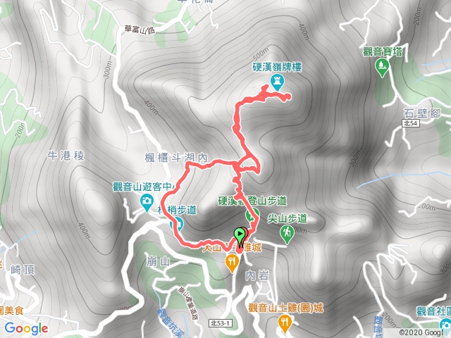 凌雲禪寺-硬漢嶺步道-觀音山-楓櫃斗湖步道-林梢步道-凌雲禪寺 20180426 