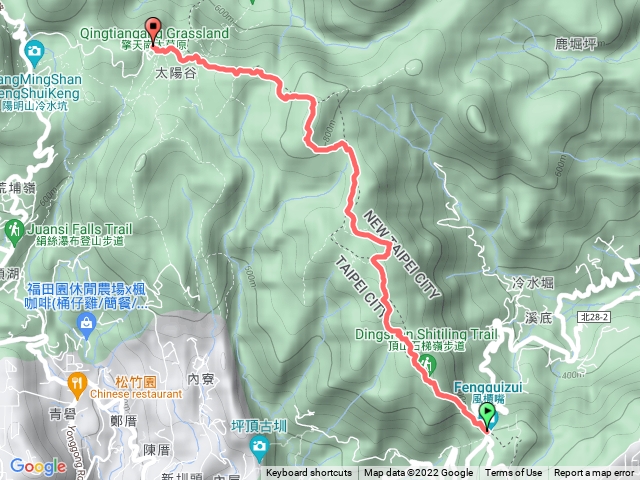 風櫃嘴-頂山-柳杉林-石梯嶺-擎天剛遊客中心