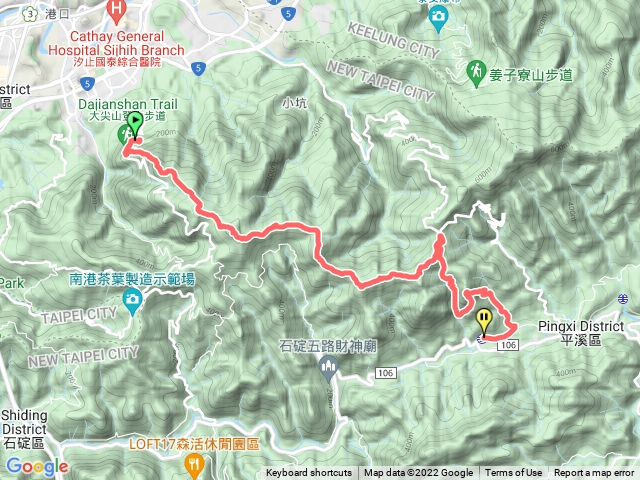 大尖山到菁桐老街（含石筍尖+四分尾山）