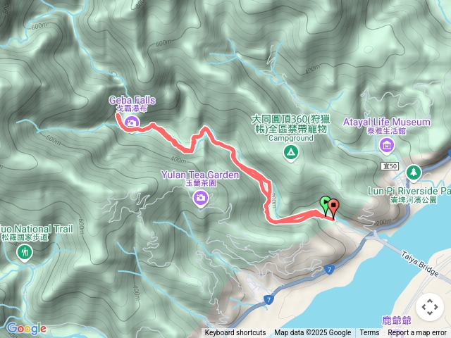 宜蘭九寮溪步道戈霸瀑布來回