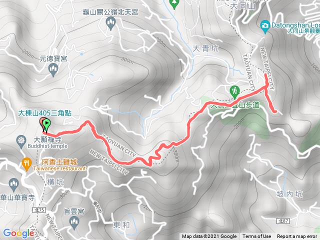 大棟山三角點-青龍嶺（來回）