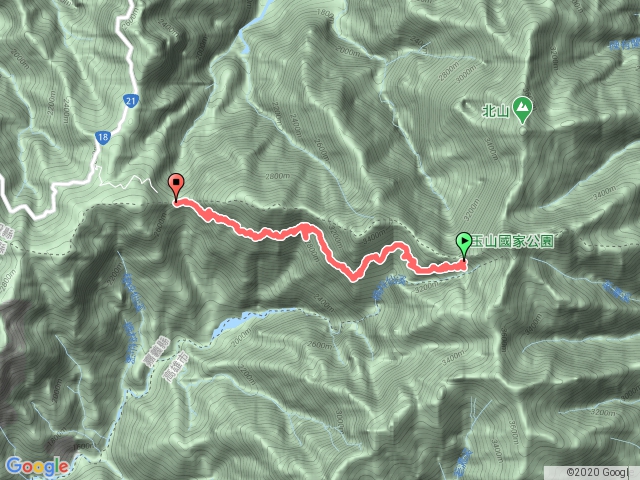 排雲山莊到塔塔加入口