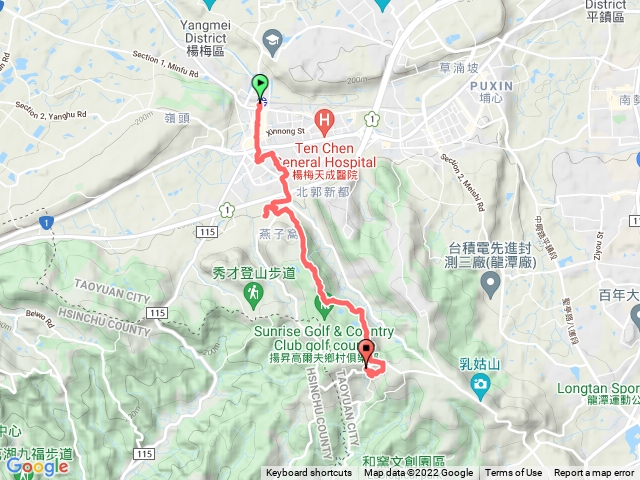 楊梅火車站-福人步道-大北坑戀戀魯冰花