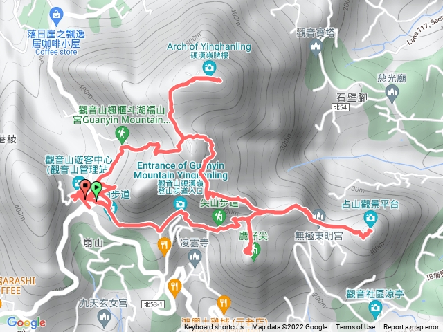 觀音山硬漢拉繩路線