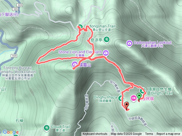 頂湖→霹靂山→多林→頂湖預覽圖