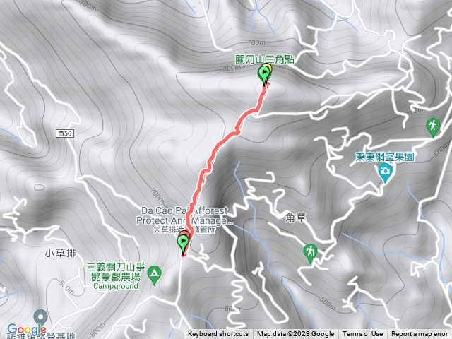 關刀山苗56線登山口