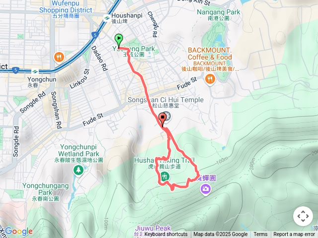 台北虎山親山自然步道（松山慈惠堂）20250522