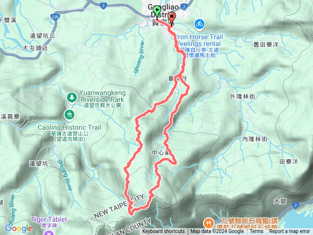 福隆車站、龜媽坑古道、中心崙、大湖山、龜媽坑古道、福隆車站預覽圖