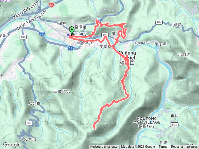 瑞芳三秀-三爪子坑山p型
前段上秀崎山迷路 不要跟隨