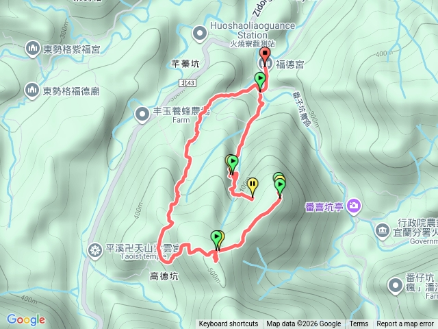 雞心尖古道高德坑古道O形