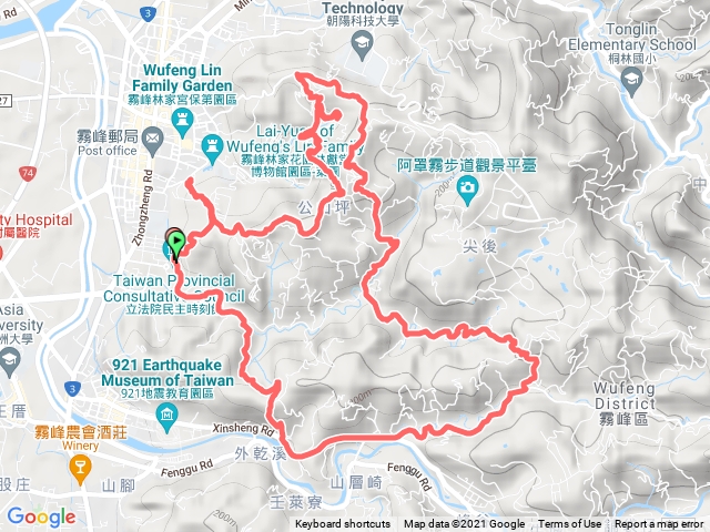 霧峰里山步道、阿罩霧山