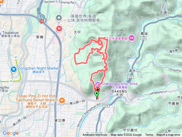2026.01.10 大坑 9-1、6、8、7、9 號步道，10號維修中殘念，順便走走平和步道預覽圖
