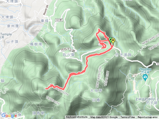 菜公坑山二子坪面天山向天山