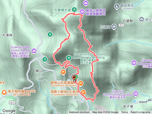 凌雲寺-小鷹尖-硬漢嶺-北橫21-小北插-福隆山-淩雲寺預覽圖