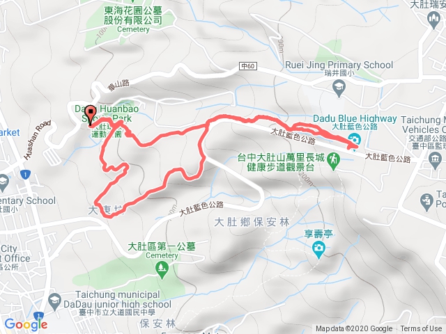 台中大肚環保公園登山步道20201108