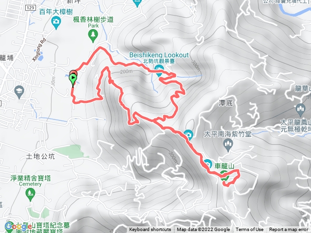 台中太平_連走後壁農路、車籠山、北勢坑農路_東林道場O型