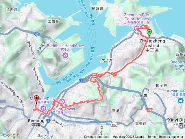 基隆海洋大學到基隆轉運站