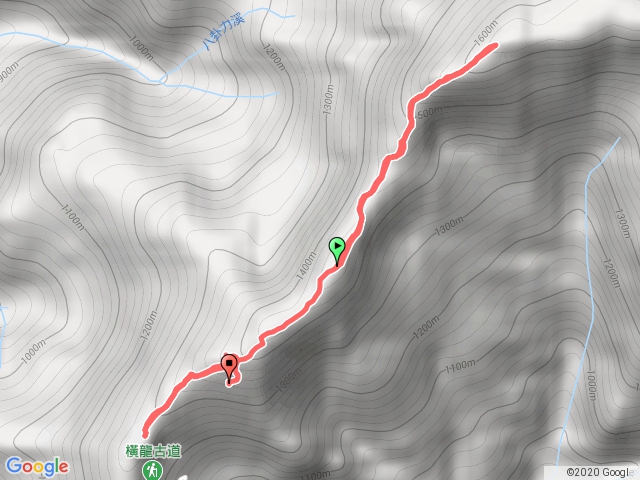 橫龍古道登山口