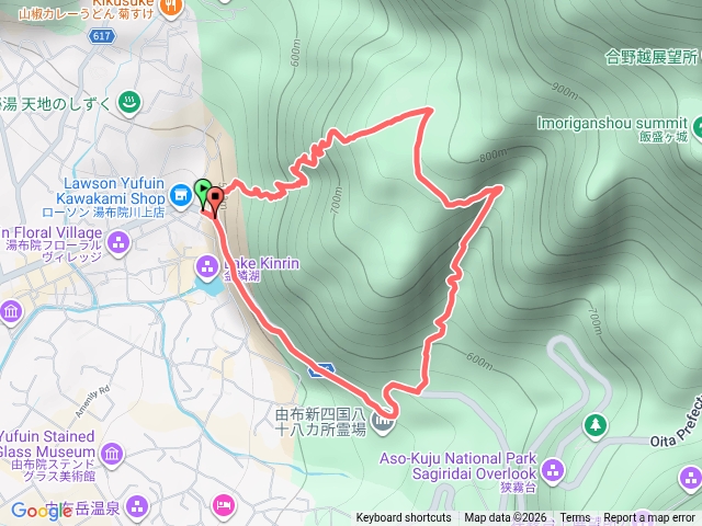 由布岳西登山口