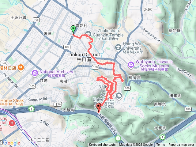 琳-竹林山觀音寺-新寮步道-林口老公崎步道-新林步道預覽圖