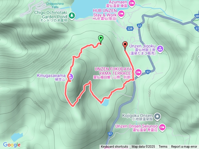 日本雲仙絹笠山登山步道-101525