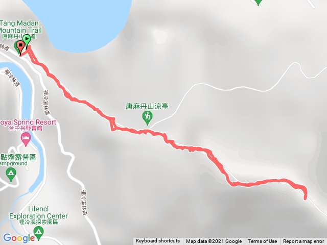 唐麻丹山，裡冷上原路回