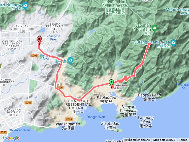 山東省青島市嶗山~巨峰線