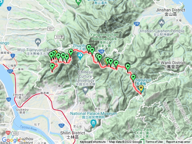 陽明山東西大縱走～陳嘉君跛腳行