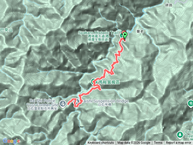 霞喀羅步道預覽圖